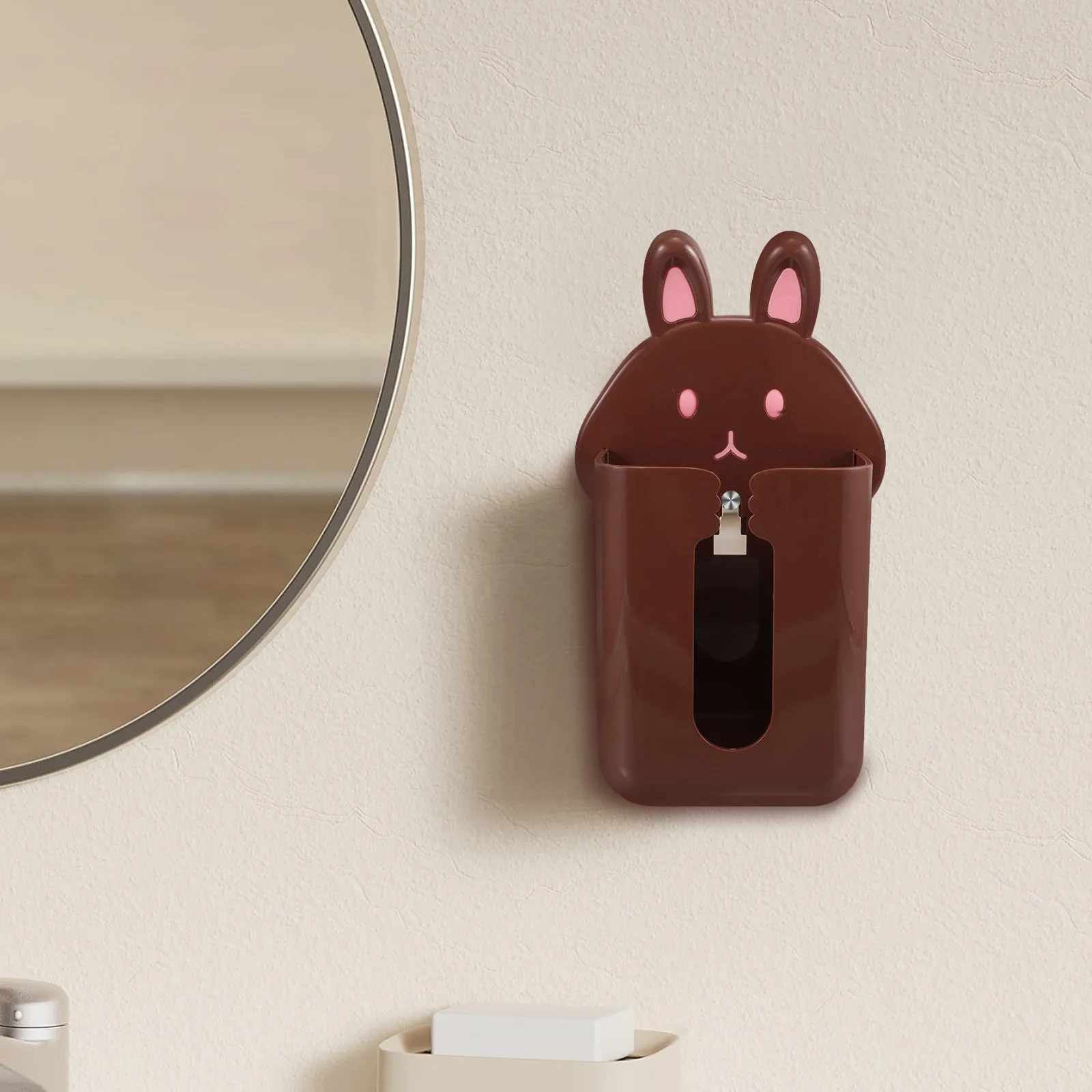 

Cute Tissue Box Animal Shaped Toilet Paper Holder Wall Mounted Funny Cartoon Napkin ganizer No Punching Face Towel
