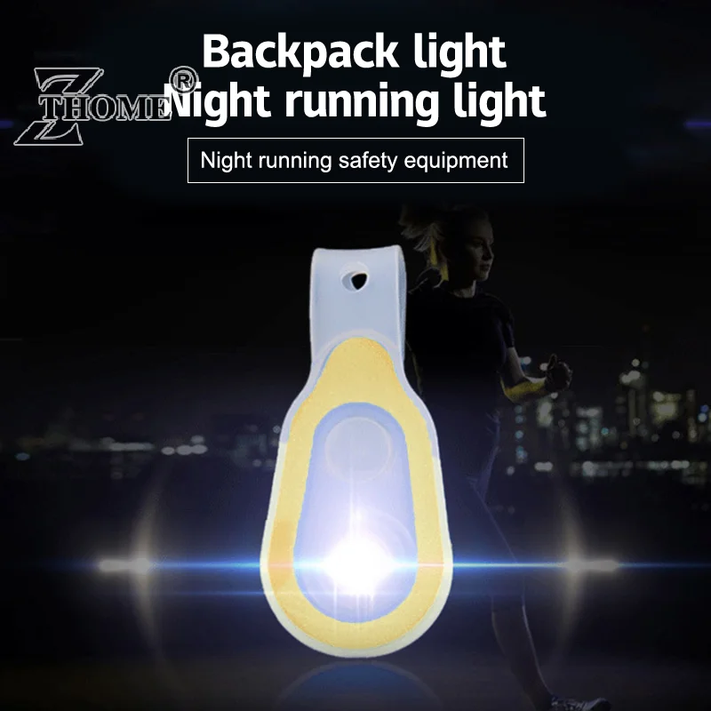 Outdoor Sport Hardloopverlichting Led Nacht Fietsen Waarschuwing Fiets Licht Clip Wandelen Nacht Jogging Accessoires Veiligheid Nachtlampje