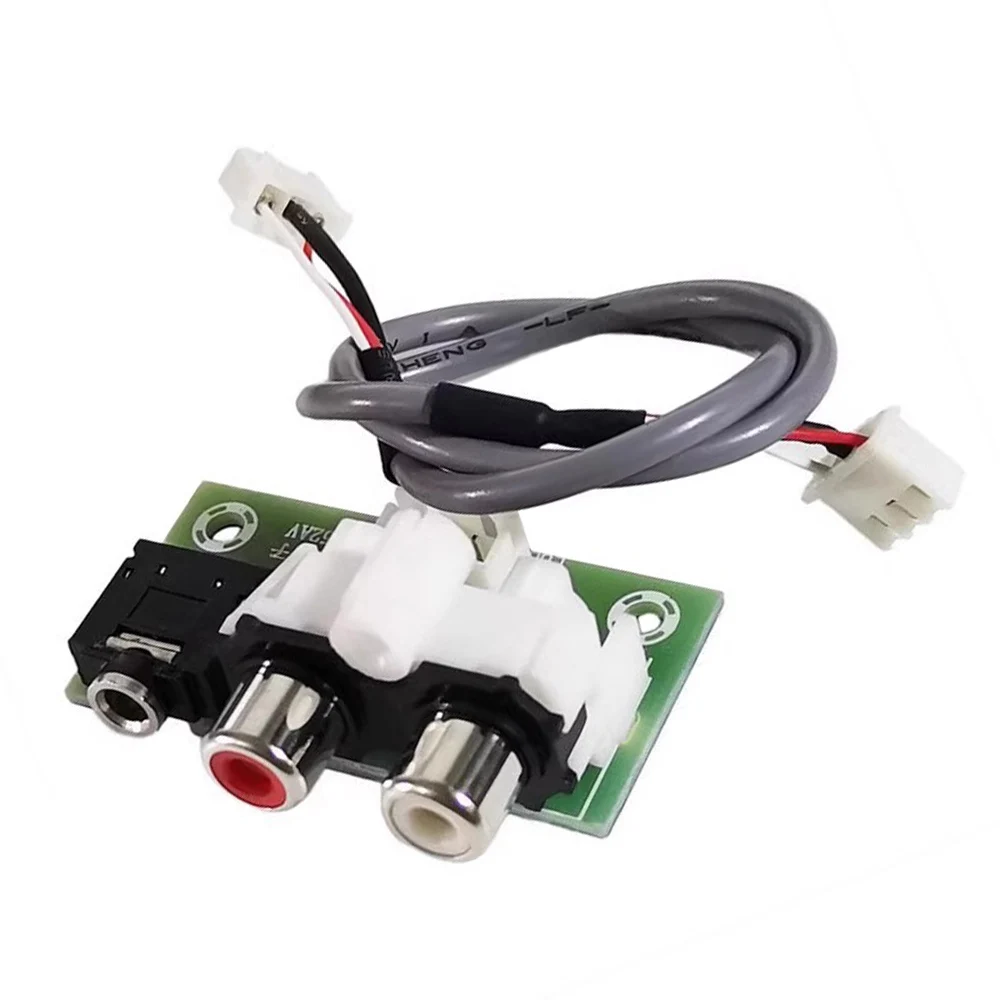 3.5mm Audio Socket Dual AV Lotus Socket Input to XH2.54-3P Output Adapter Small Board for Audio Cable RCA Lotus Socket Lead
