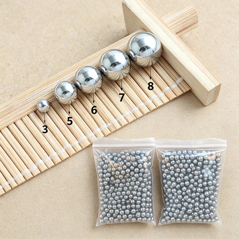 Stainless Steel Balls Solid 3/4/5/6/7/ 8/10/12mm No Hole Precision Round Bead DIY Jewelry Bicycle Corrosion-Resistant Rust-Proof