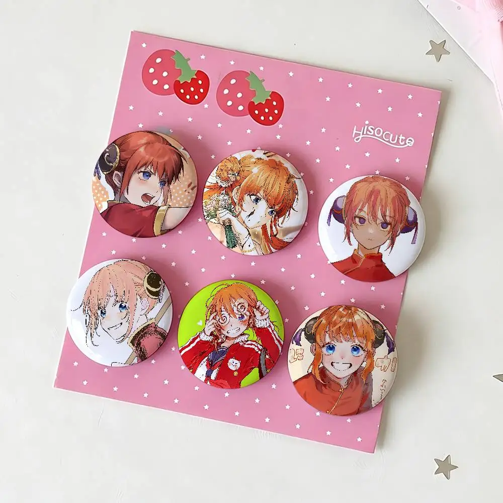 Cute Kagura Badges Tinplate Soft Button Pin Brooch Metal Badge Custom Jewelry Accessories Hat Bag Lapel