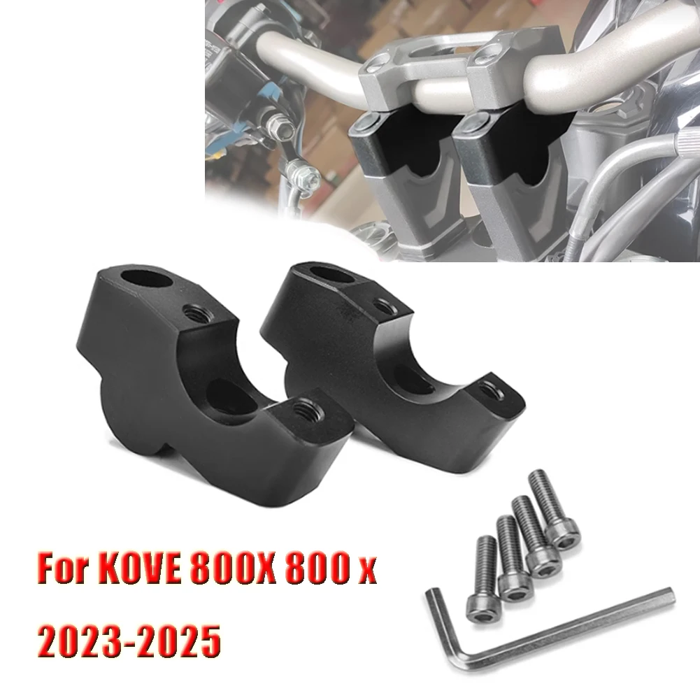 

Для KOVE 800X800x2023-2025 2024 мотоциклетный руль, зажим для крепления, высота ручки, адаптер для удлинения назад, перемещение