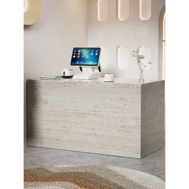 

Imitation cave slate checkout page Women's clothing store Simple reception desk Bar front desk Clothing store Barber shop Small