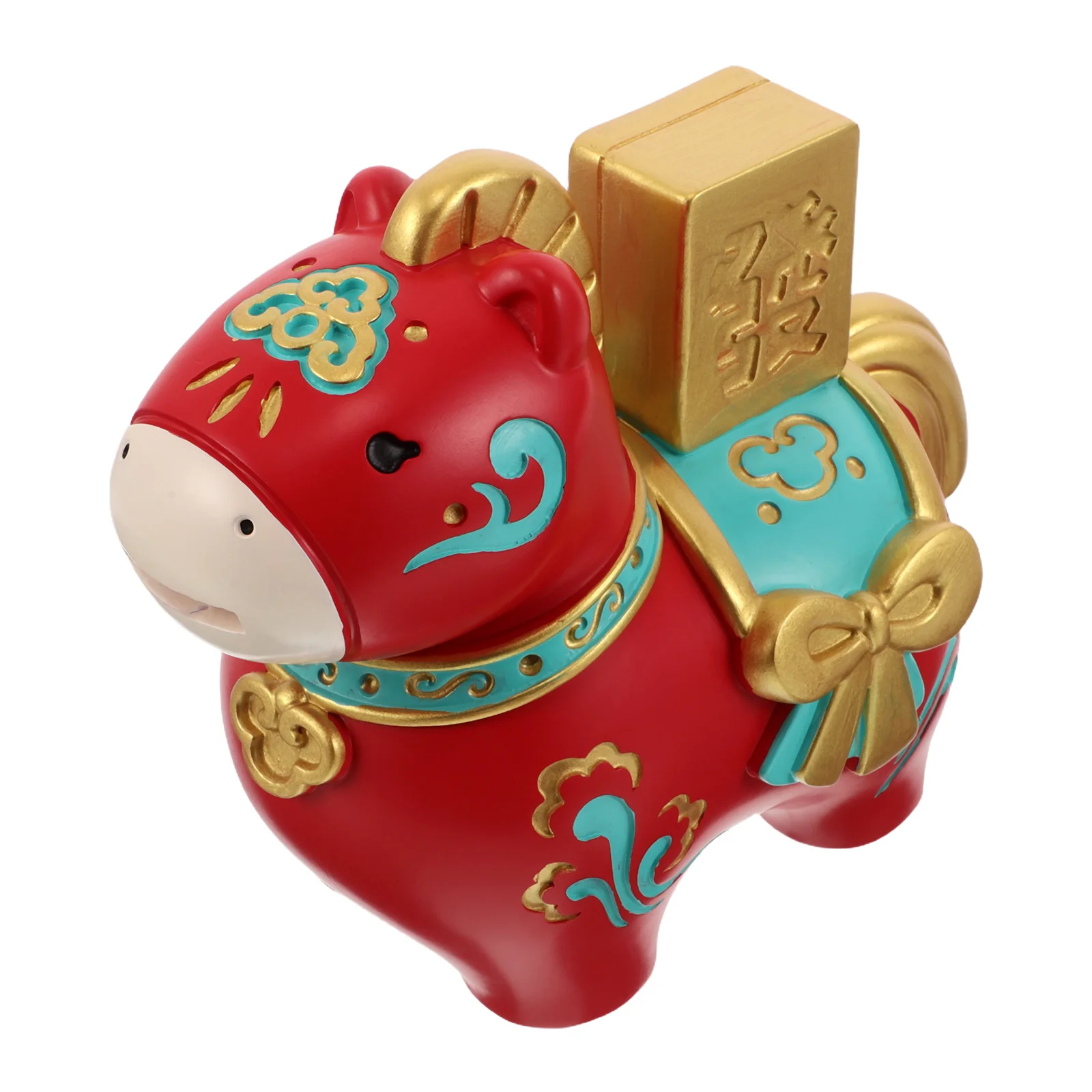 

Chinese New Year 2026 Horse Coin Bank Zodiac Resin Feng Shui Statue Lucky Money Saving Box Horse Money Box Decorative Piggy Bank