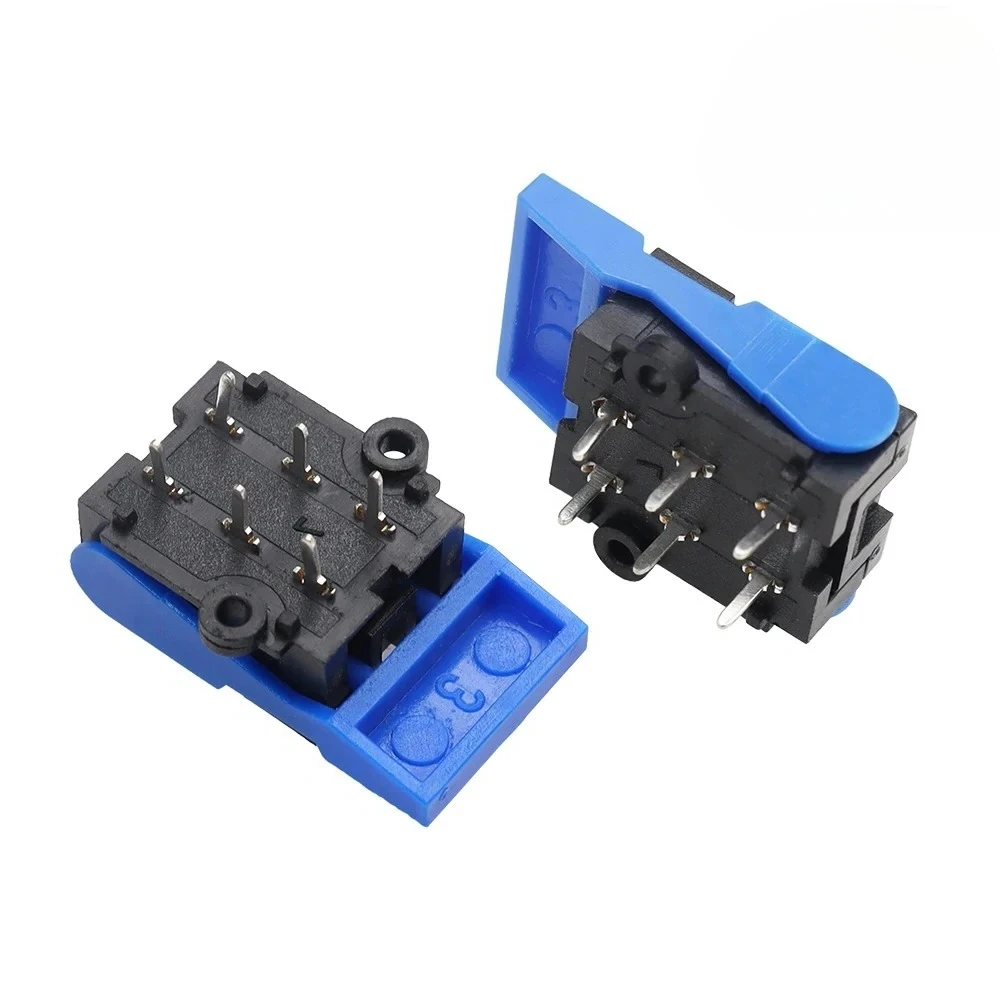 50-200PCS 6Pin Telephone Hook Switch Leaf Spring Reset Switch Push Button Electronic Component