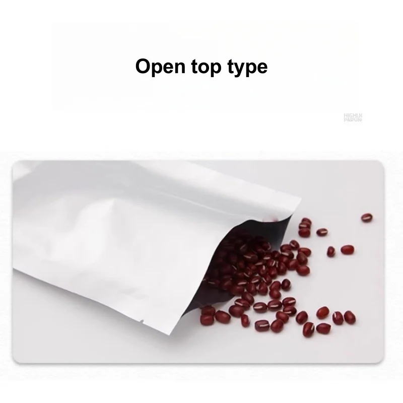 StoBag 100 Buah Tas Kemasan Aluminium Foil Warna Plastik Buka Atas Penyegelan Panas untuk Kantong Penyimpanan Masker Bubuk Teh dan Kopi Portabel