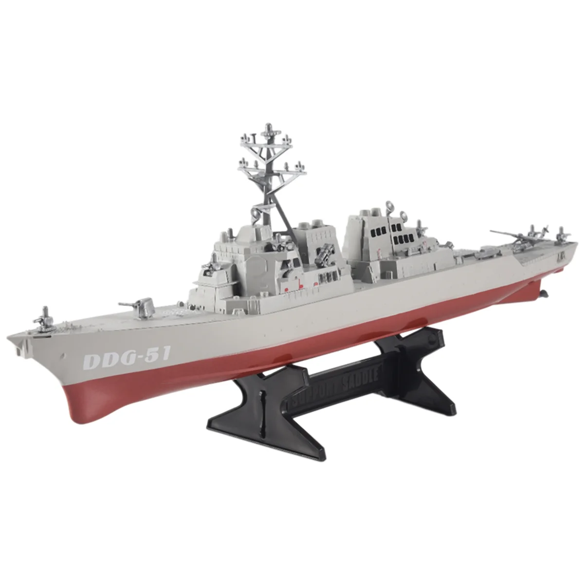 Destroyer modelGuided Missile Ship Model Static Toys with Display Stand Warship Model DIY Educational Toys Hobbies Children Gift
