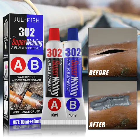 AB Welding Glue Metal Repair Adhesive High Strength Heat Resistance Epoxy Sealant Plastic Wood Casting Strong Super Household
