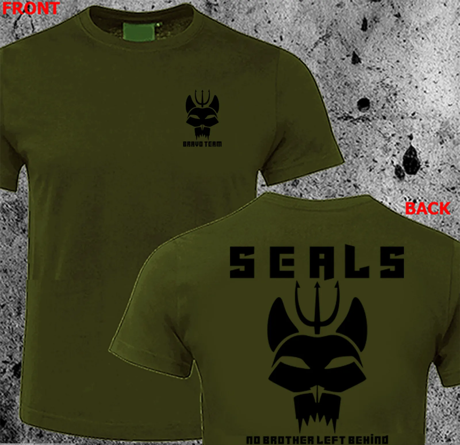 US Marines Seals Bravo Team T-Shirt DEVGRU Special Forces T-Shirt Short Sleeve Casual 100% Cotton Shirt