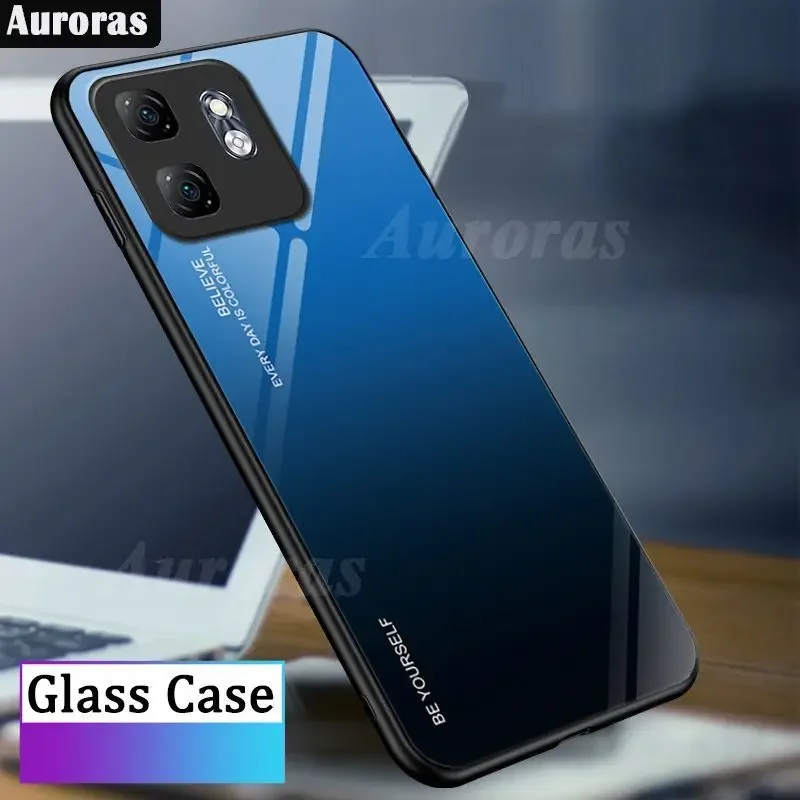 For infinix Hot 50i 9 Smart Cases Mirror Gradient Tempered Glass Hard Cover For Infinix Hot 50 4G 50 Infinix PC Back Casing