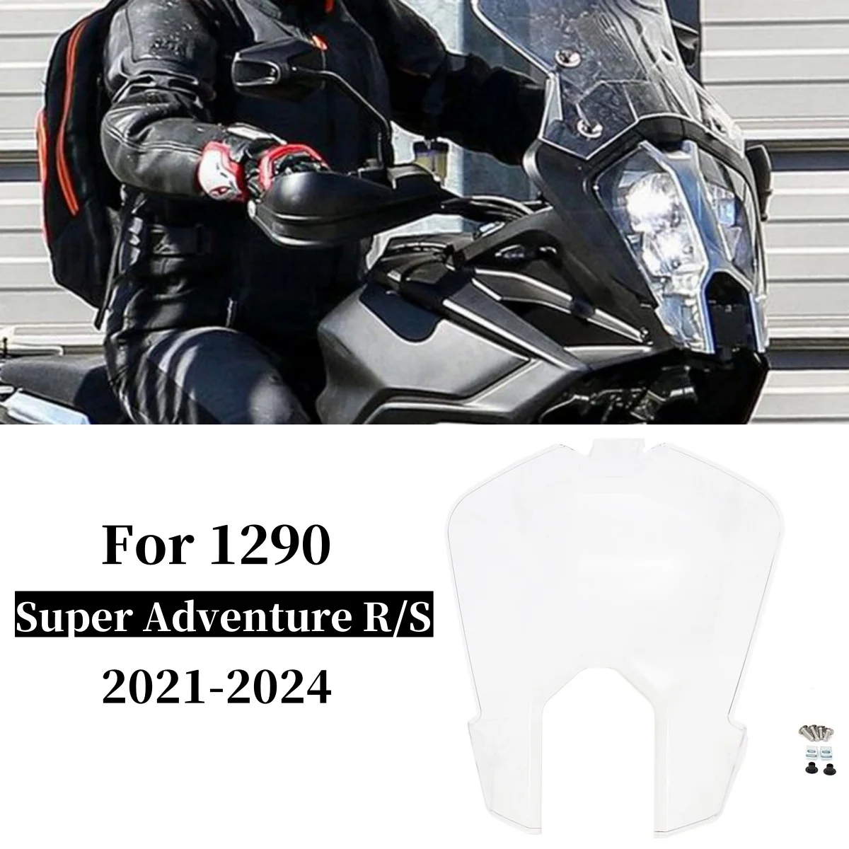 

For 1290 Super Adventure R 1290 SUPER ADVENTURE S Motorcycle Headlight Guard Protector Front Light Transparent Protective Cover