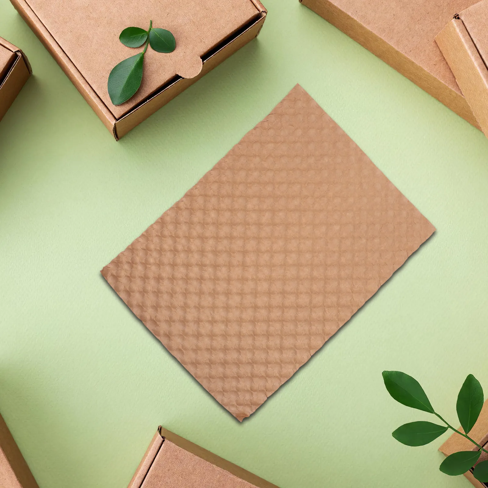 50Sheets Kraft Paper Sheets Packaging Wrapping Paper For Resell Honeycomb Packing Cushion Shipping Fragile Items