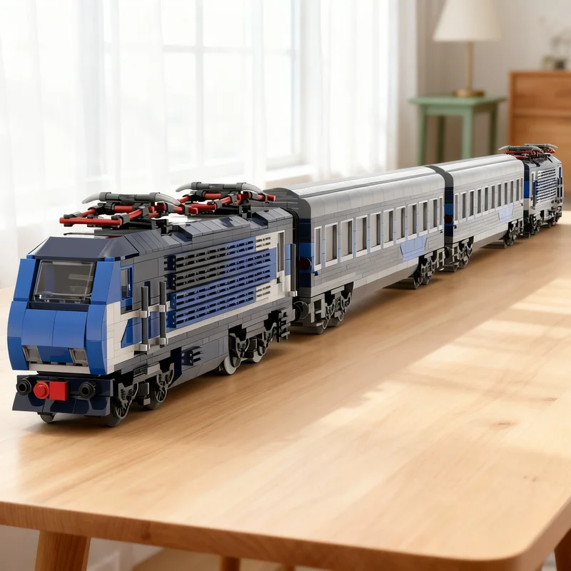 

2535pcs MOC Italian Inter Notturno Train City Trains Model Building Blocks DIY Gift Creative Collectible Display Decor Premium