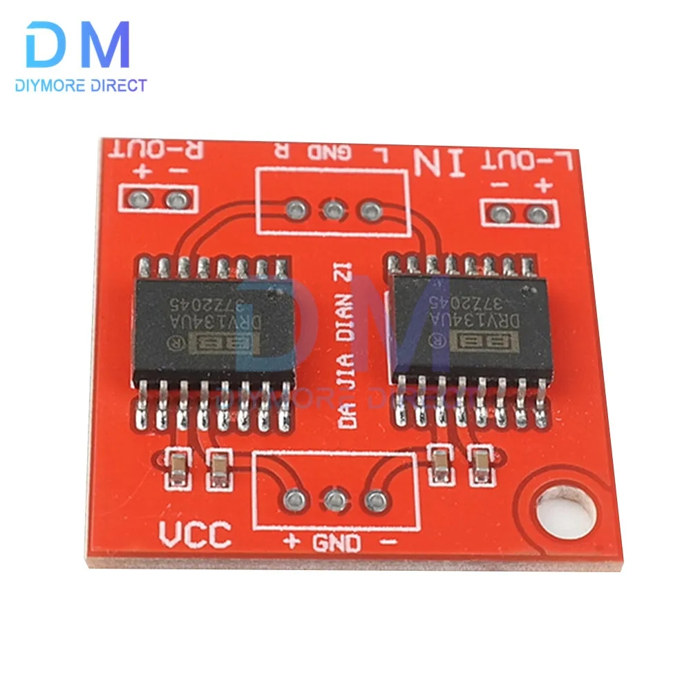 Dual Channel DRV134 Unbalanced To Balance Board Use For Balanced Input Power Amplifier Board