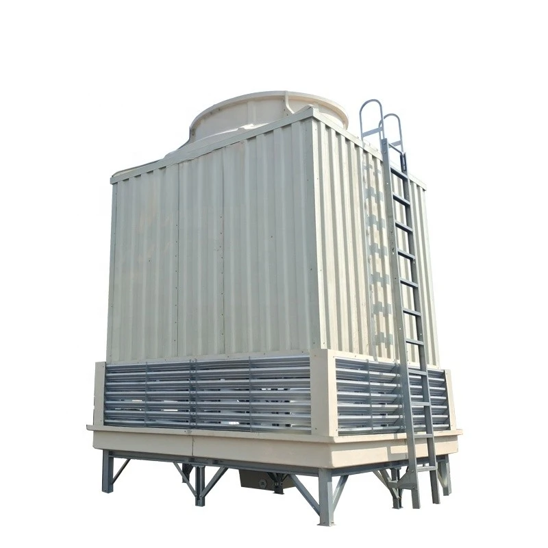 Industrial Square Cross Flow Water Cooling Tower 100T Capacity Wholesale Price Metal Construction Motor Metal