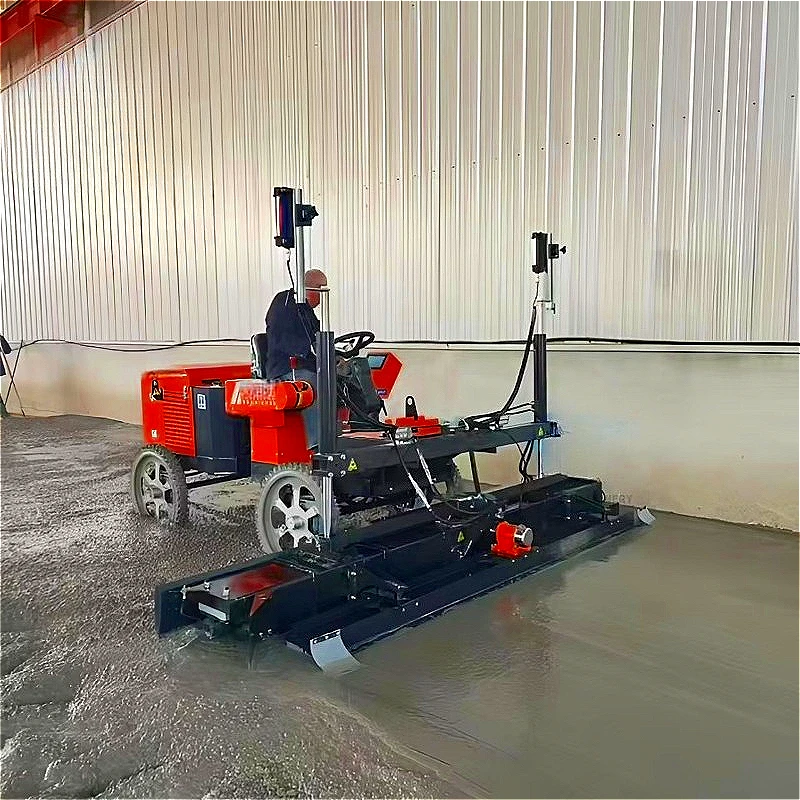 Laser Screed Leveling Concrete Laser Screed Machine High Efficiency Land Ground Tool Vibratory Floor Paving Road Factory Price