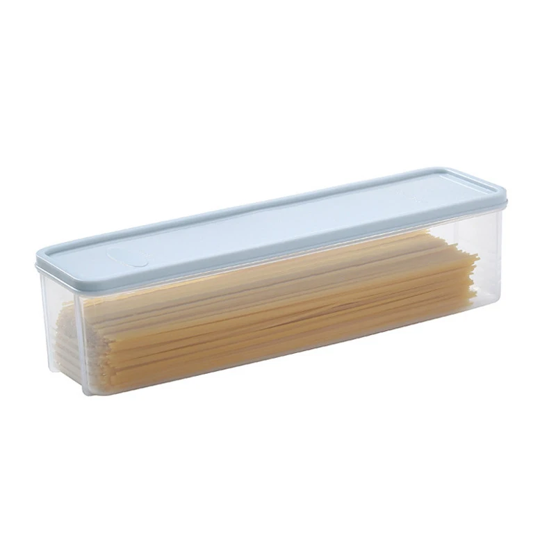 New Noodle Storage Box Long Noodle Preservation Box Plastic Large Size Spaghetti Rectangle Large Capacity Food Sealed Box