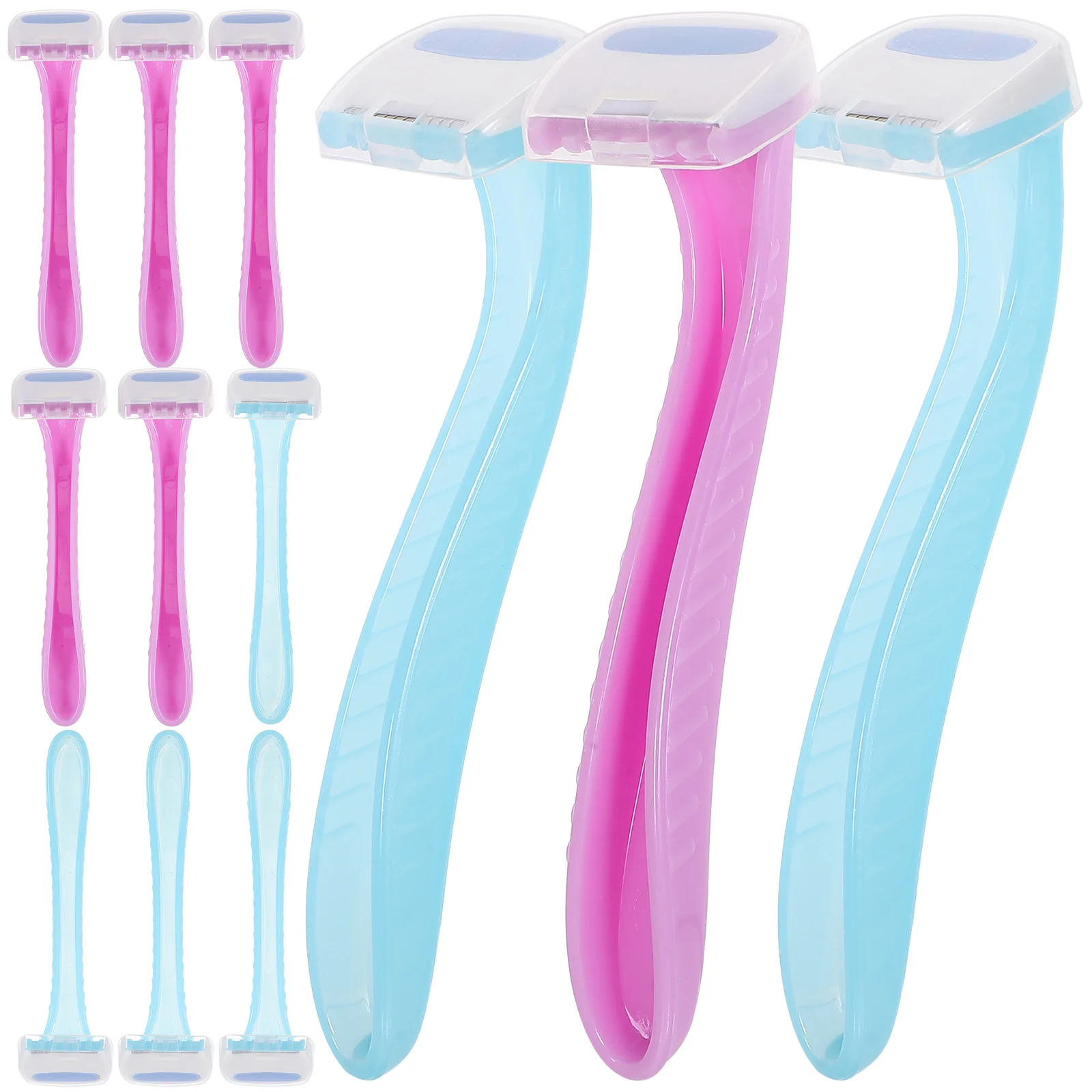 

12 Pcs Disposable Shaver Womens Razors for Shaving Face Trimmer Woman Hair Beauty Ladies Eyebrow Plastic Body Women's