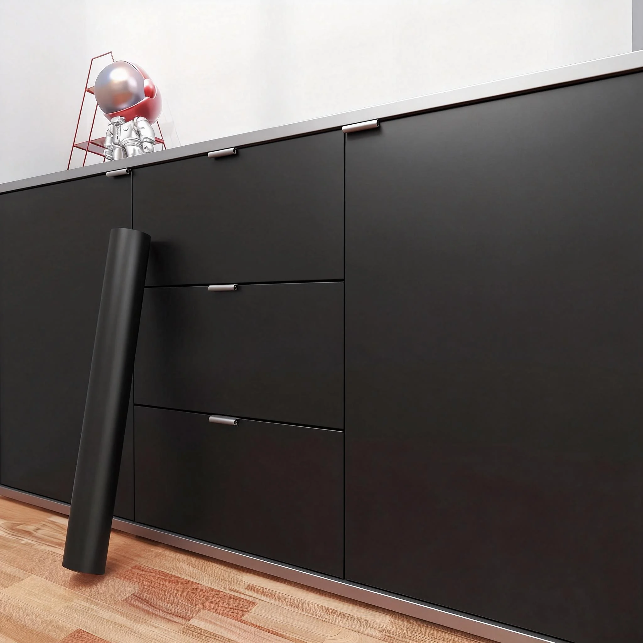 

Рулон матовой самоклеящейся пленки: водонепроницаемая, маслостойкая, утолщенная, для кухонных шкафов, столешниц, дверей, мебели, наклейки на стену