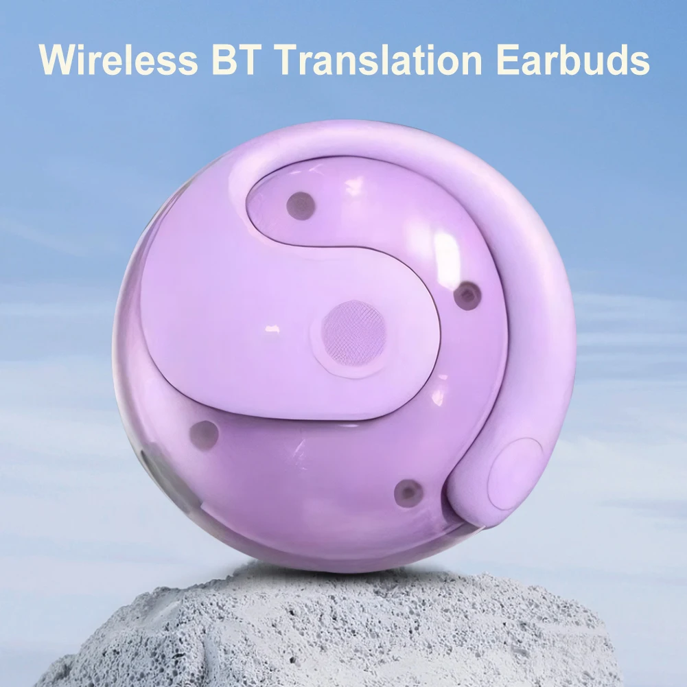 AI Translation Earbuds Wireless BT 144 Languages Translator Device Smart Voice Real-Time Translator AI App Translating Headphone