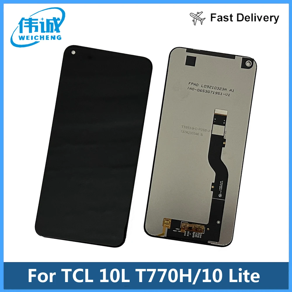 

Original Tested For TCL 10L 10 Lite 10Lite T770H T770B LCD Display Panel Replacement Digitizer Touch Screen TCL 10 L LCD Sensor