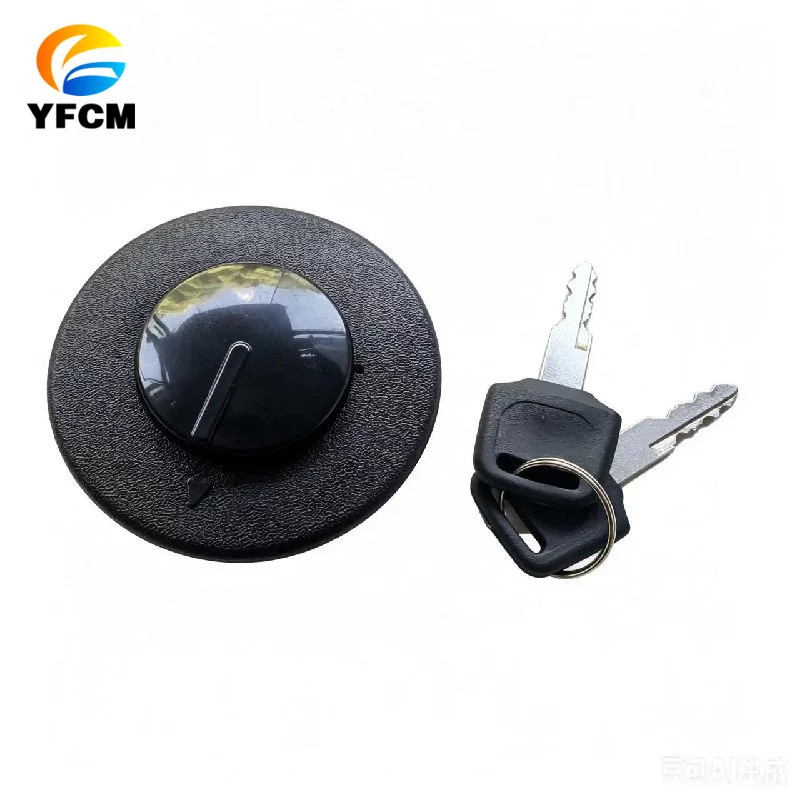 1pcsExcavator Parts Fuel Tank Cap Ignition Lock for Yamaha JYM90 Scooter QJ50QT-5