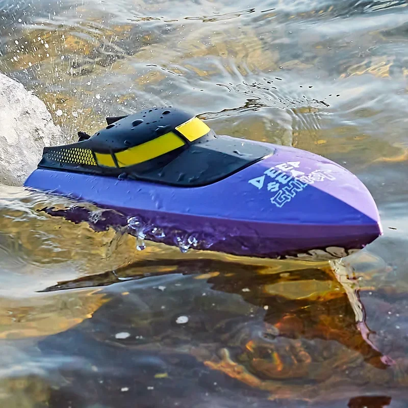 Lancha de alta velocidad teledirigida, juguete submarino, modelo de barco eléctrico de Control remoto, lancha rápida de carreras al aire libre, barco de pesca