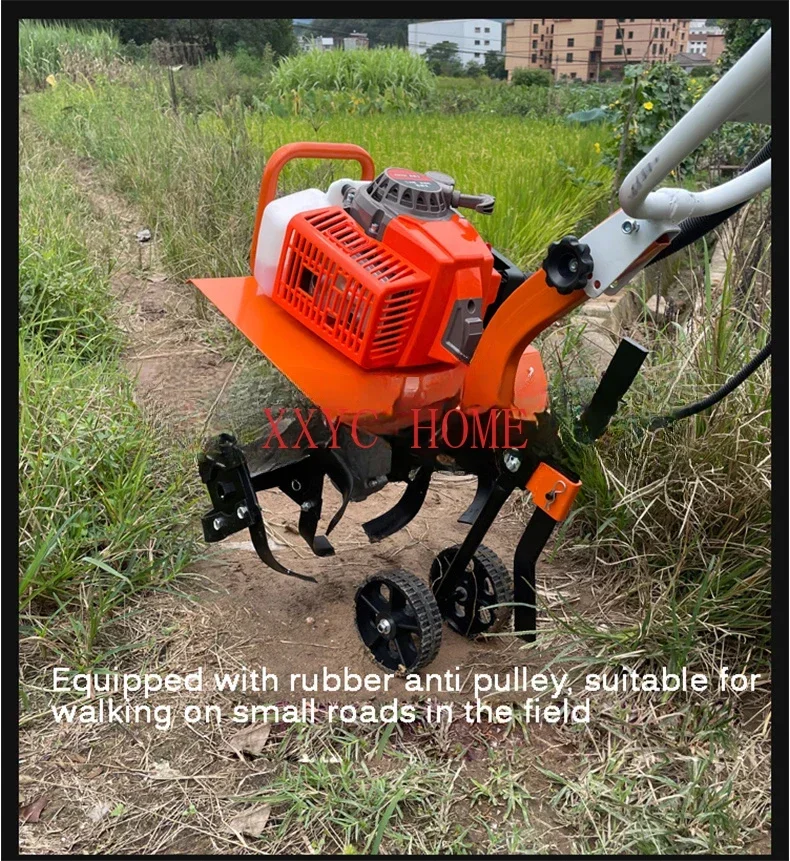 Cultivator Small Rotary Tiller Agricultural Gasoline Scarifier New Multi-Function Weeder