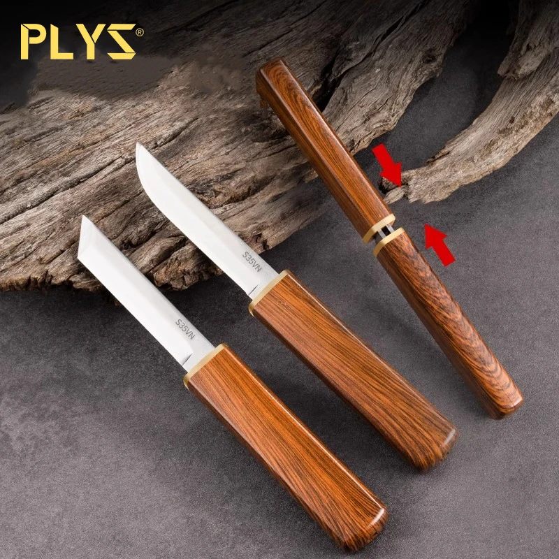 PLYS-Double knife fruit knife high-grade sharp high hardness handle meat knife knife carry portable outdoor supplies