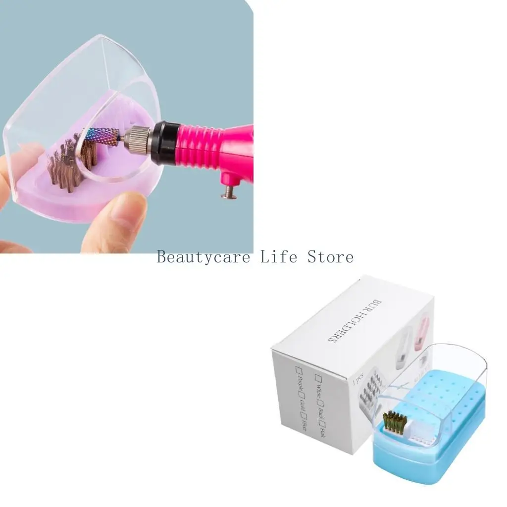 

652C 30 Holes Art Drill Storage Box Grinding Polish Head Bit Holder Display