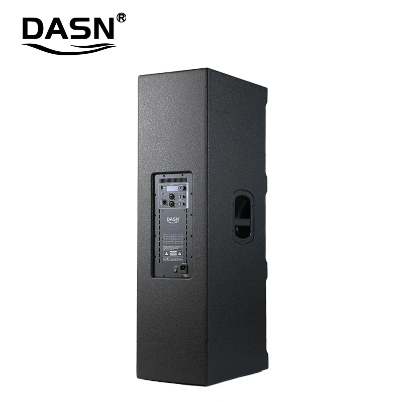 DASN Q215DC Double 15 Inch 1000W RMS DJ System Home Stage Active Full Frequency Wooden Cabinet Speaker