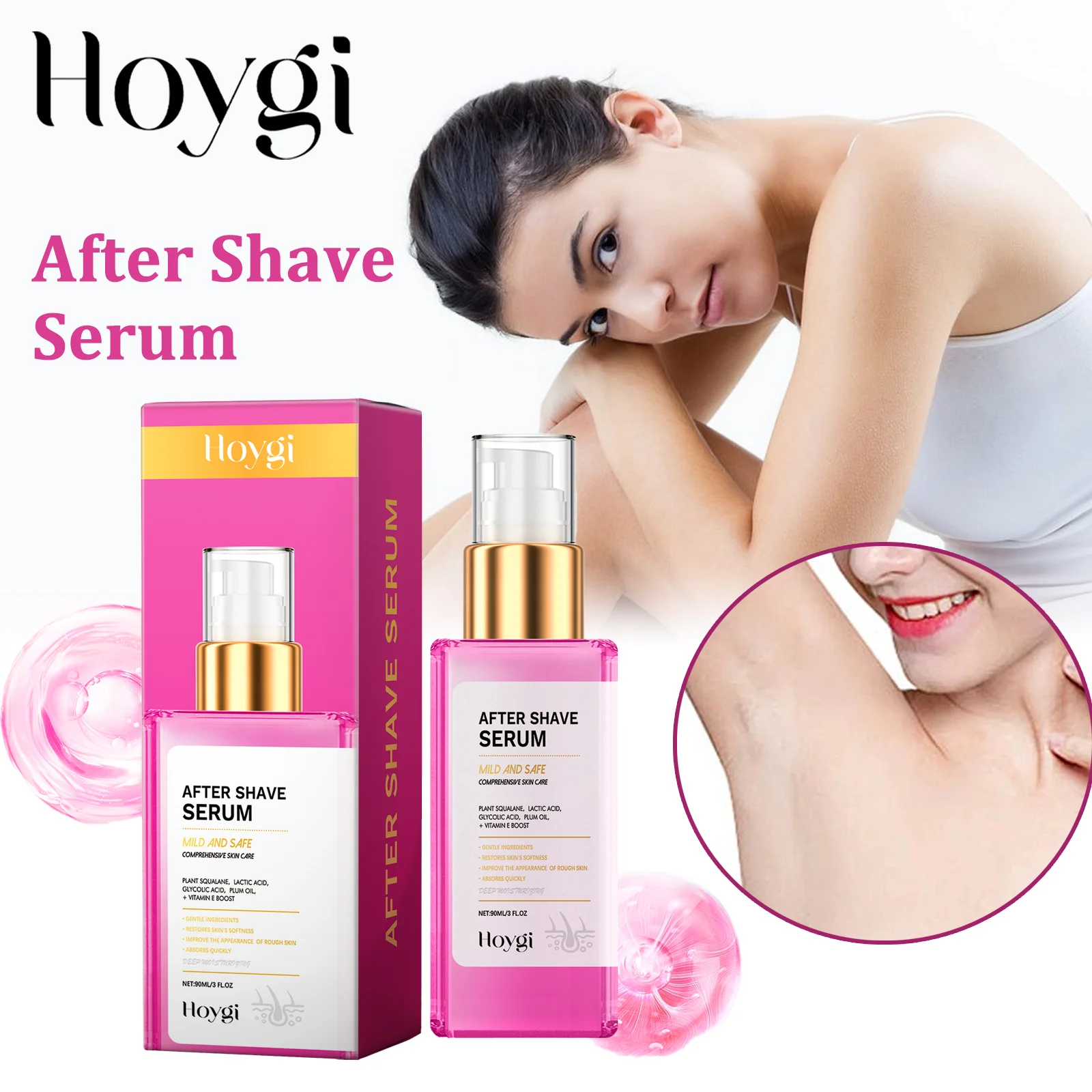مصل ما بعد الحلاقة 90 مل لوشن مهدئ بعد إزالة الشعر لمتطبات الحلاقة والشعر الغامض وعلاج ترطيب البشرة الحساسة