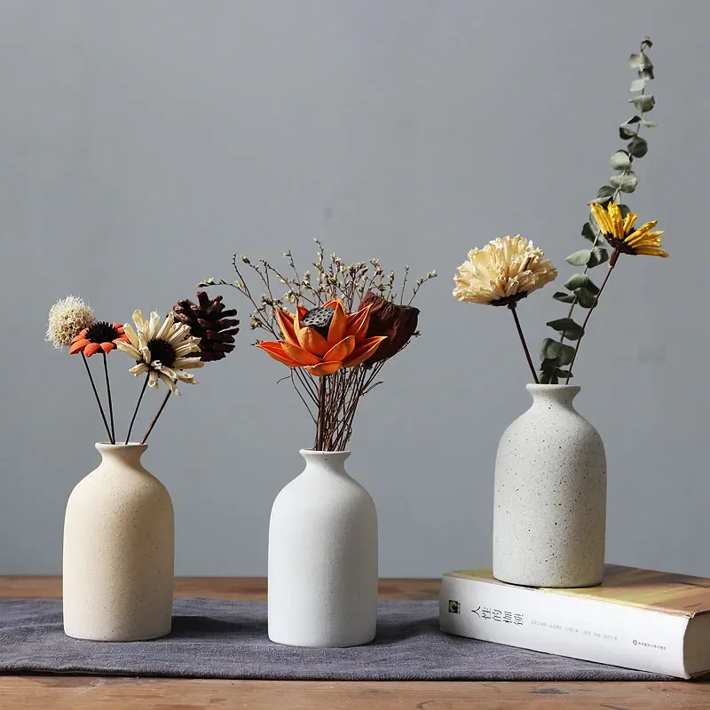 for Jingdezhen Ceramic Small Vase Handmade Fresh Simple Nordic Flower Arrangement New Chinese Home Furnishing Hotel