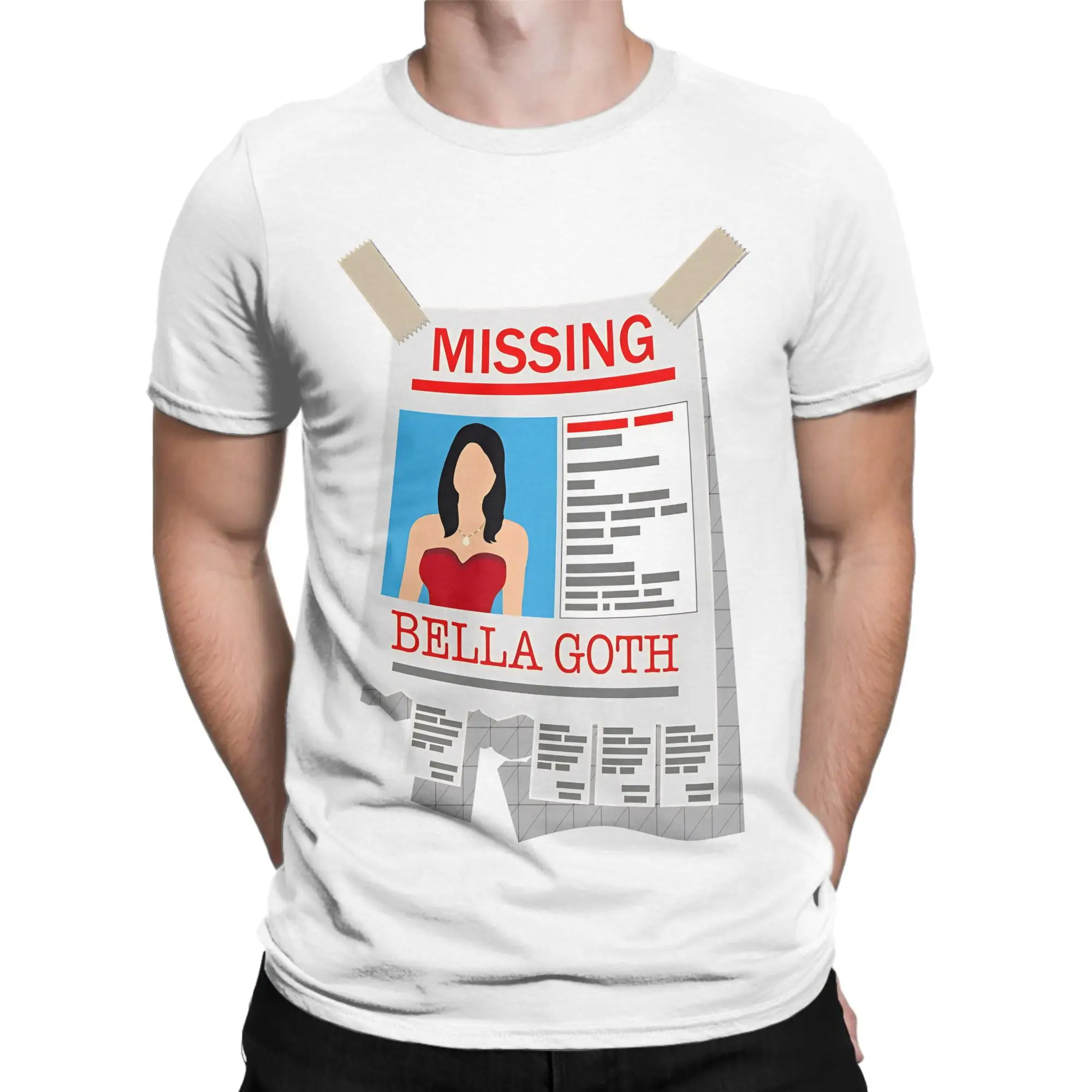 Men's The Sims 4 Bella Goth Missing T Shirt The Sims Pure Cotton Clothing Leisure Short Sleeve O Neck Tee Shirt Big Size T-Shirt