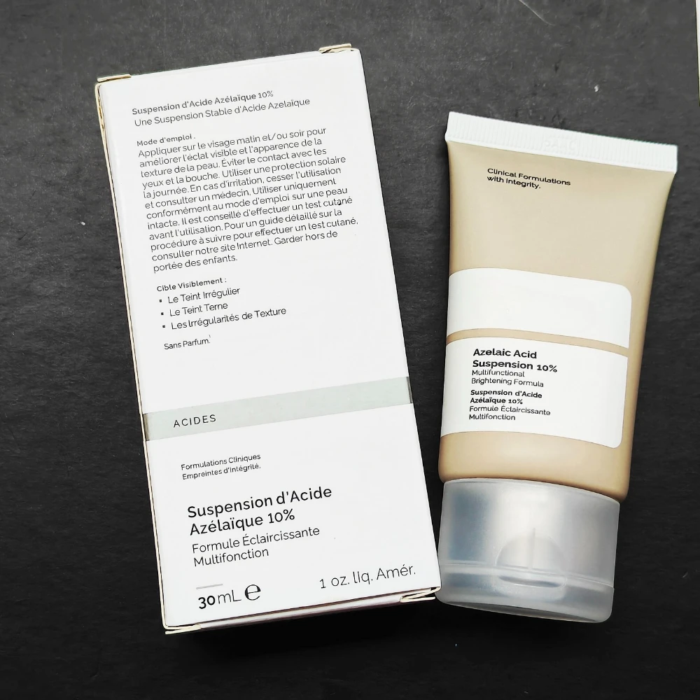 1/2/3/5 Uds nuevo tubo suave suspensión de ácido azelaico 10% solución de exfoliación de Maquillaje facial reparación ordinaria suero facial cuidado de la piel 30ml
