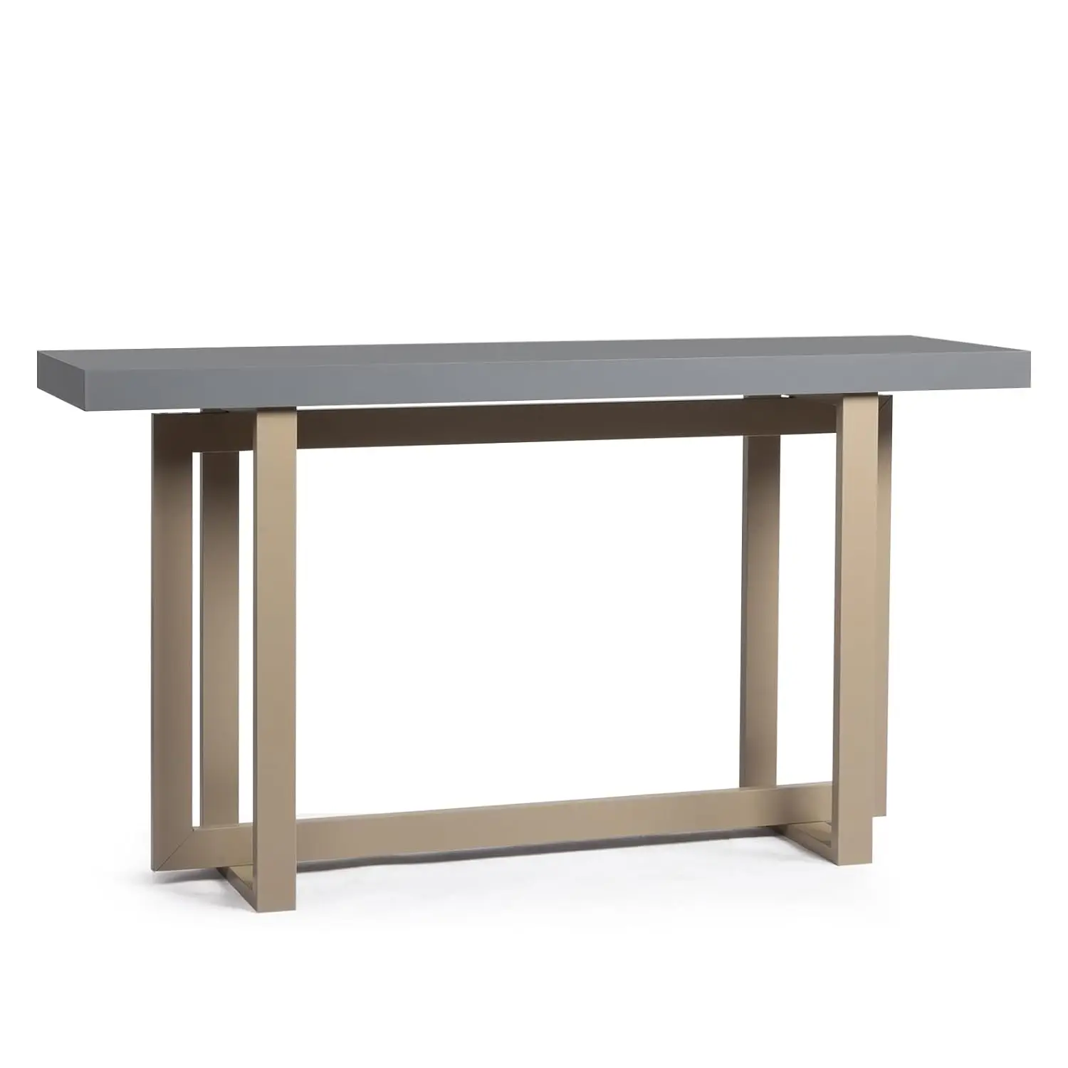 

59" Narrow Solid Wood Console Table Behind Sofa Entryway Hallway Foyer Light Grey, Customized