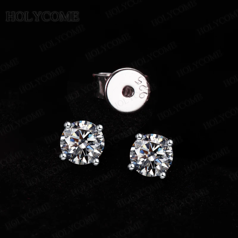 0,2-0,4 Karat im Labor gezüchteter Diamant, 4 Krappen, Schraubverschluss-Ohrringe für Damen, Ohrstecker aus 925er Sterlingsilber, Modeschmuck, Jubiläumsgeschenk – Detail 13