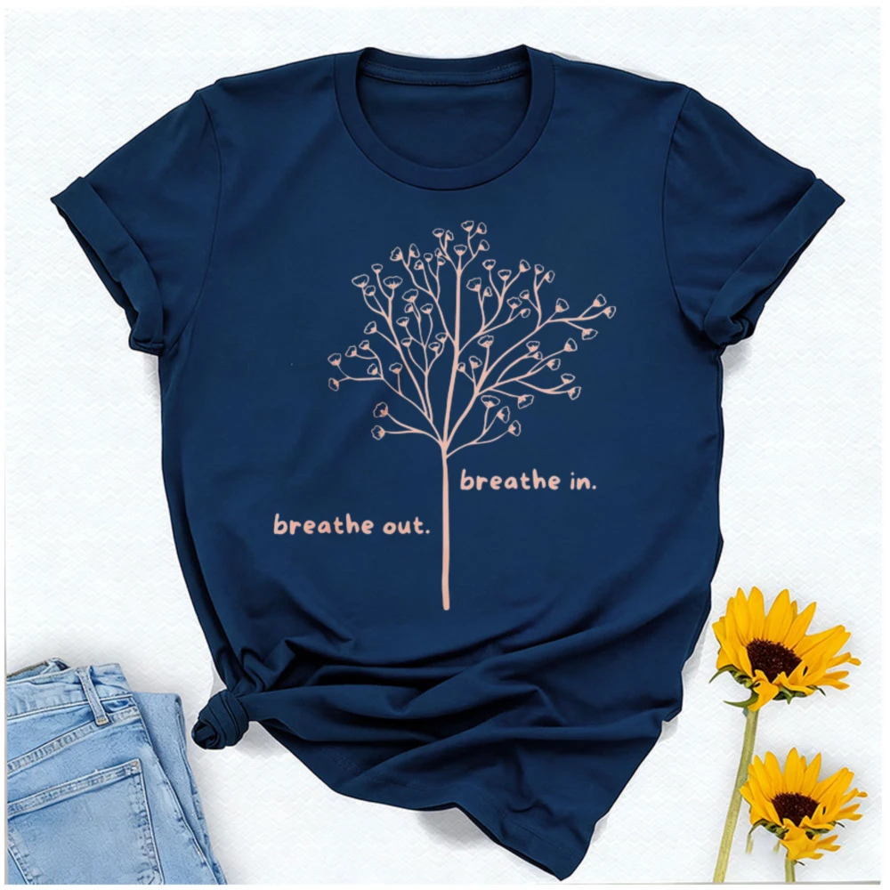 Camiseta Breathe in Breathe Ou - Your Health Wellness reseña y precio