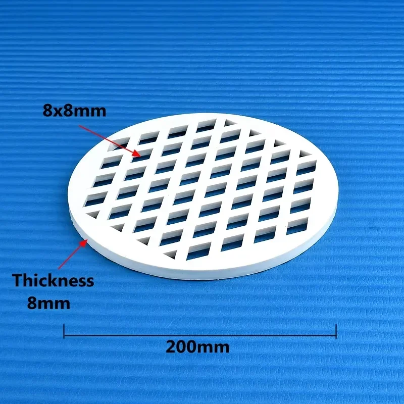 1/10PC Diameter 44 67 96 102 148 200mm Circular Screen Drainage Filter PVC Floor Drain Filter Screen PVC Grid Cover Plate