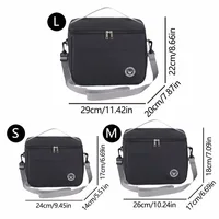 Capacity hand-held with shoulder strap insulated bag, lunch box bag, student thickened waterproof lunch bag。-zmt 4