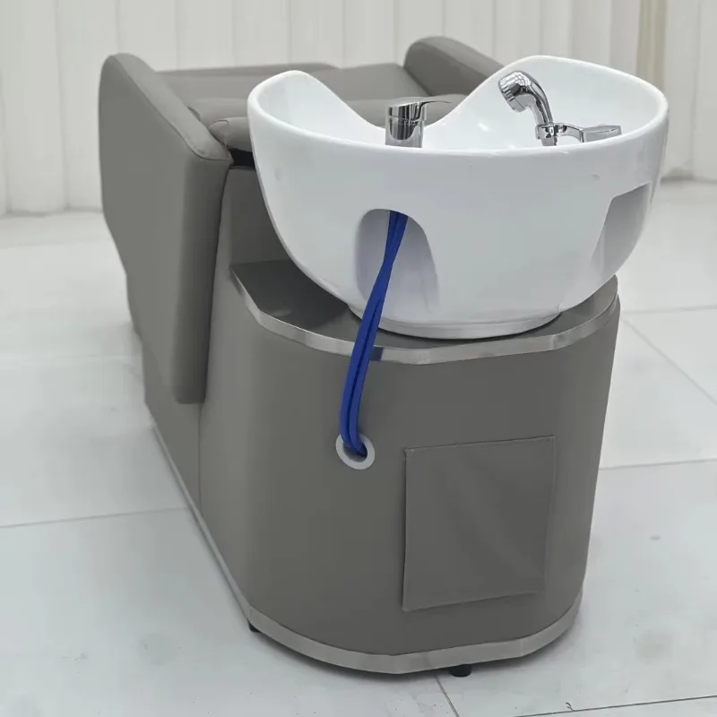 Hair Wash Salon Shampoo Station with Massage Chair Bed Modern Style for Spa Application