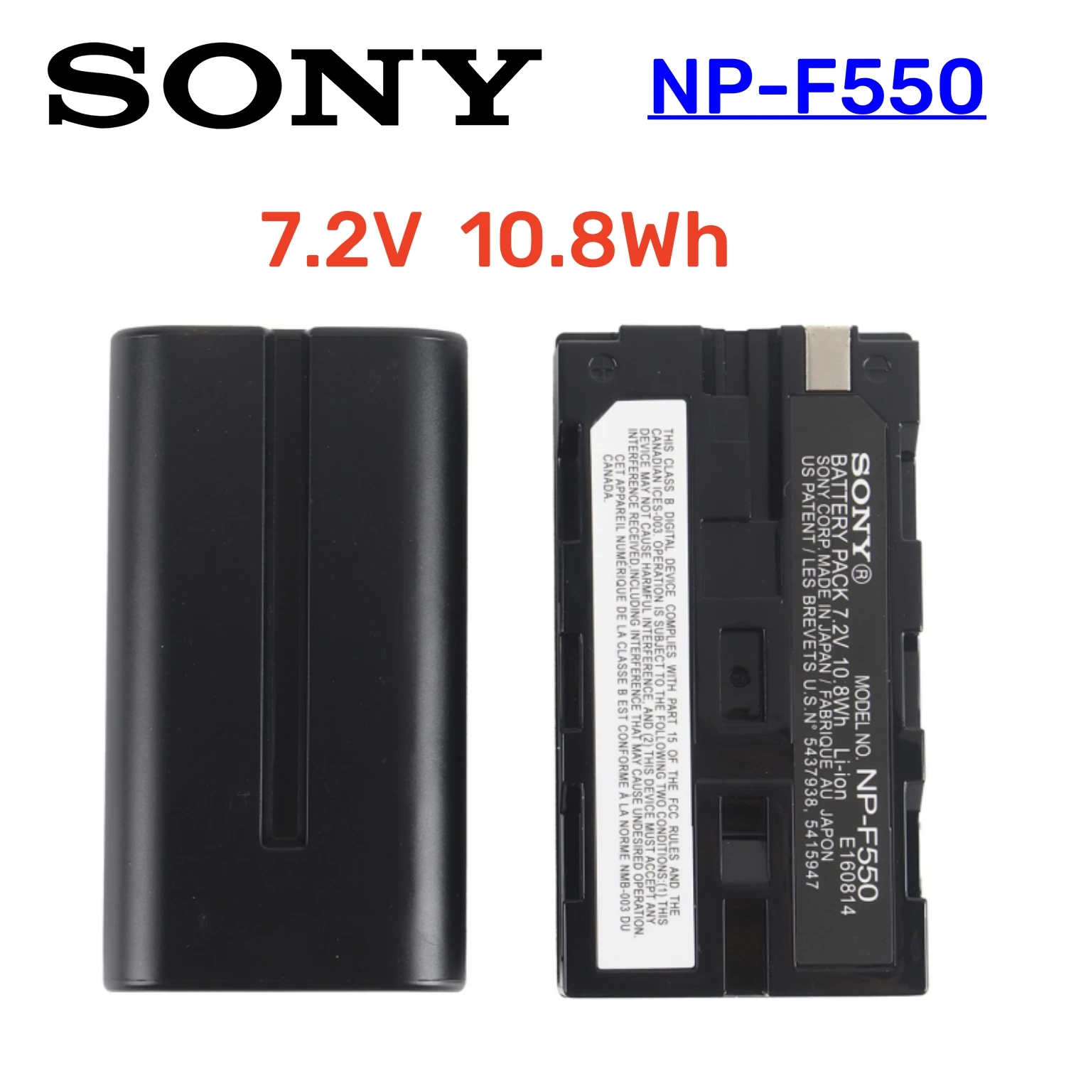 Batería de cámara Original NP-F550 NP-F570 NPF550 para Sony NP-F330 NP-F530 NP-F570 NP-F730 NP-F750 CCD-RV100 CCD-TRV81 MVC-FD81