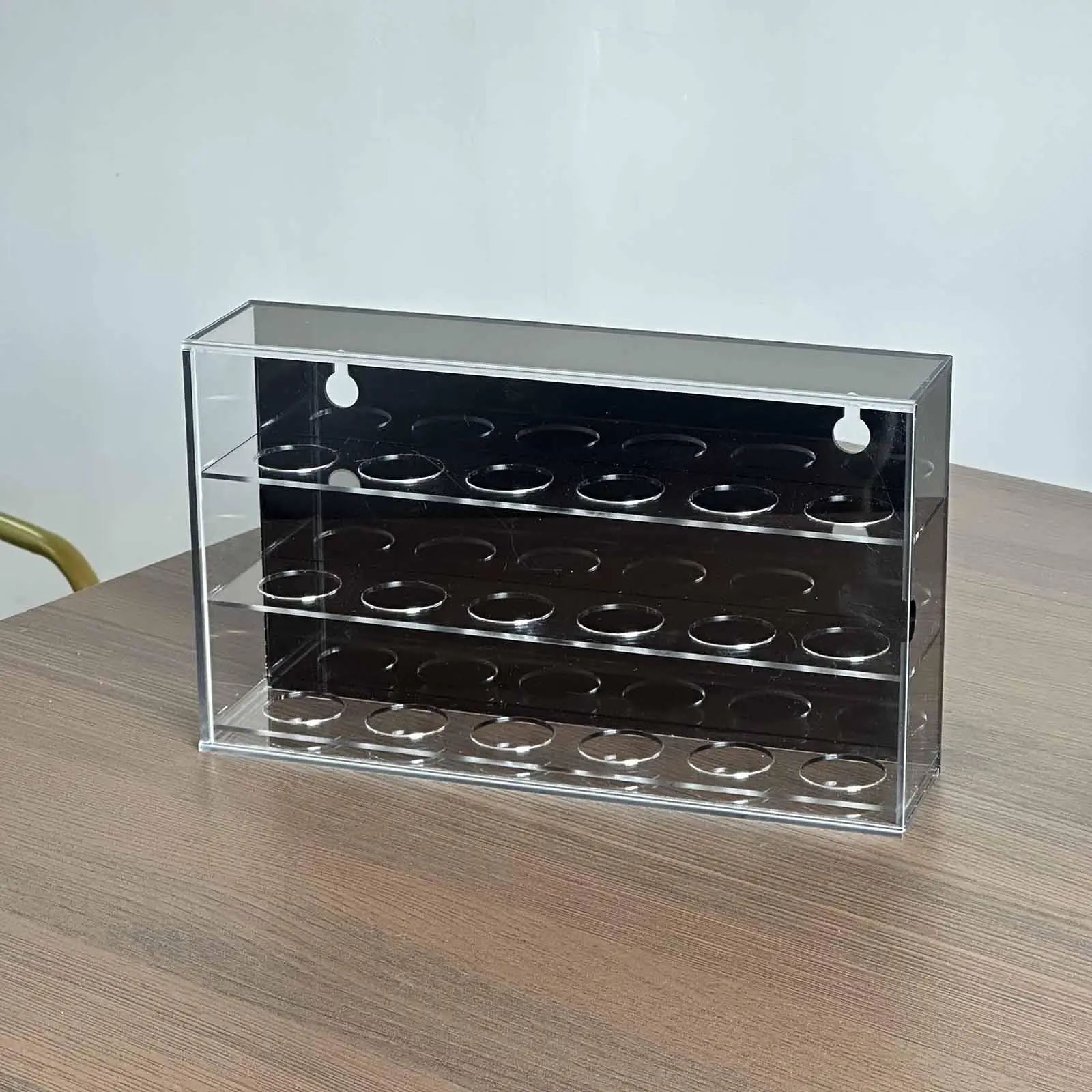 Clear Acrylic Golf Ball Display Cabinet Collector Rack Shelf Dustproof Organizer for Indoor Golf Sports Accessories Display
