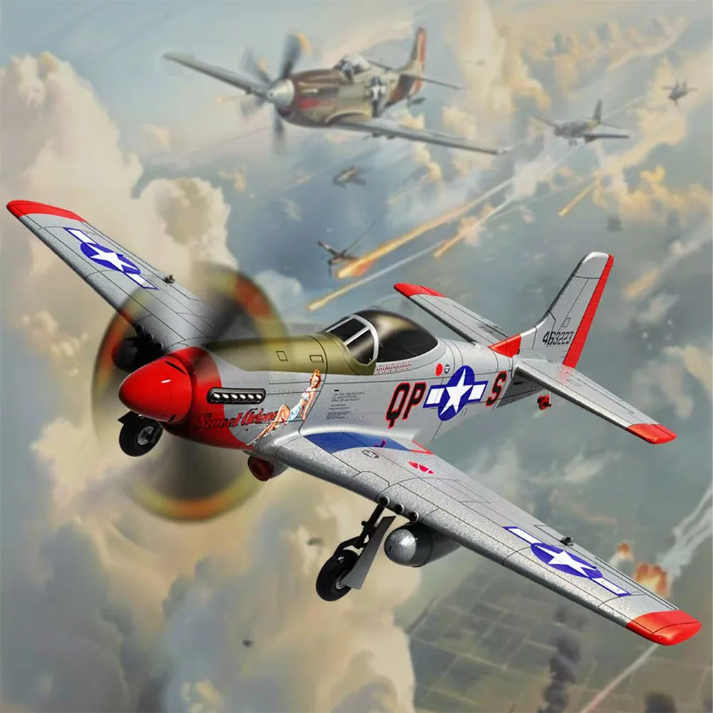 

New Murphy P-51D 1:16 Scale Remote Control Electric Glider Model Fixed-Wing Airplane Simulation Hobby RC Plane Toy for Adults