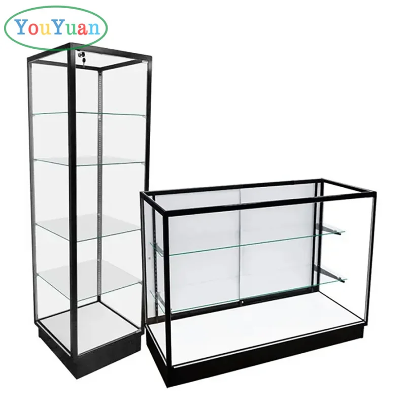 (customized)Most Popular Display Showcase Retail Store Lovely Watch Showcase With Aluminum Alloy Frame