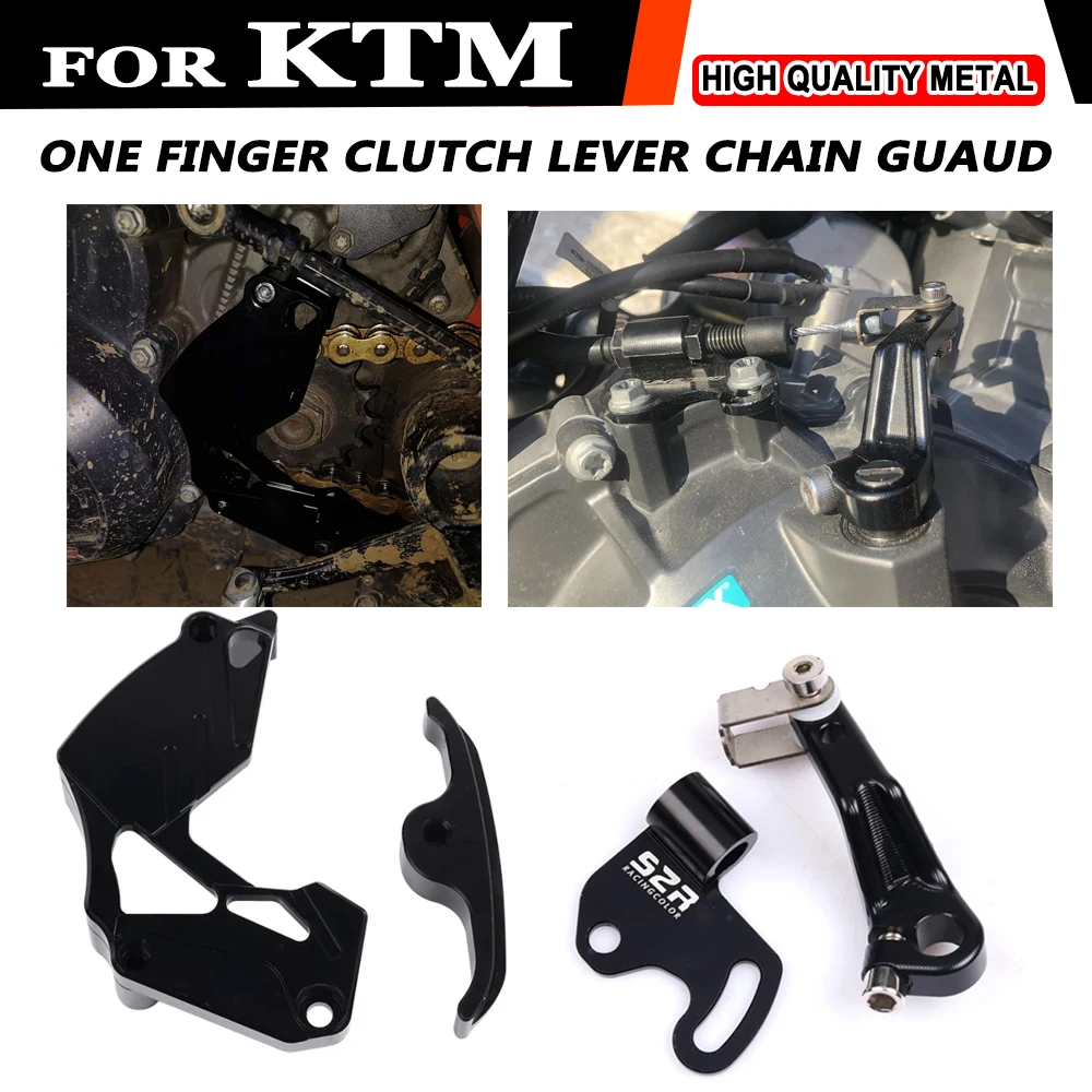 For KTM 790 Duke 790 Adventure / R 2018-2023 890 Duke 890 Adventure/R 2020-2023 Motorcycle Chain Guaud One Finger Clutch Lever