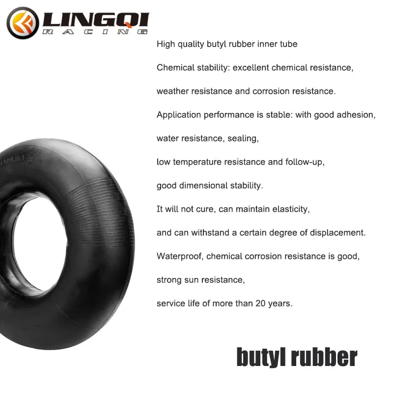 LINGQI RACING 18x8.50/9.50-8	Butyl Rubber Inner Tube Pneumatic Replacement Wheel Tire For Gas Electric Scooter Pit Dirt Bike