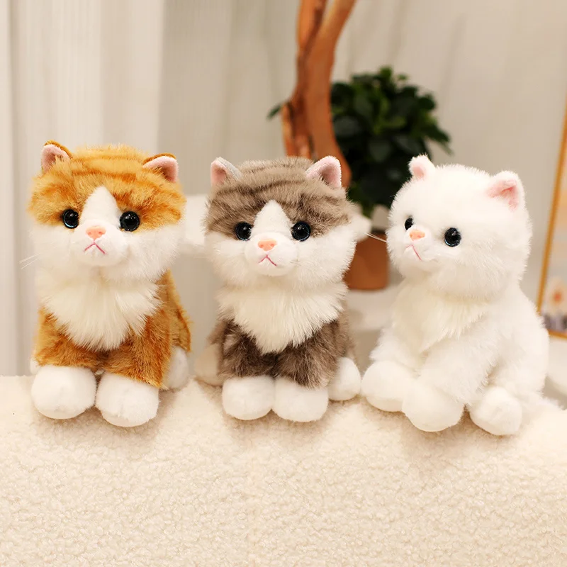 Simulation Katze Puppe Sanfte Und Bequeme Lifelke Puppe Stofftier Katze Hause Ornament Urlaub Überraschung Geschenk – Detail 3