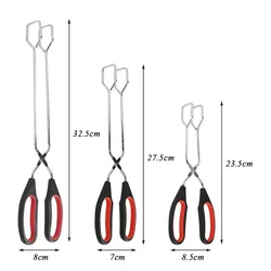 BBQ Tools Barbecue Scissor Tongs Grilled Food Tong Long Handle Scissor BBQ Bread Roast Clip Kitchen Baking Tongs BBQ Accessories