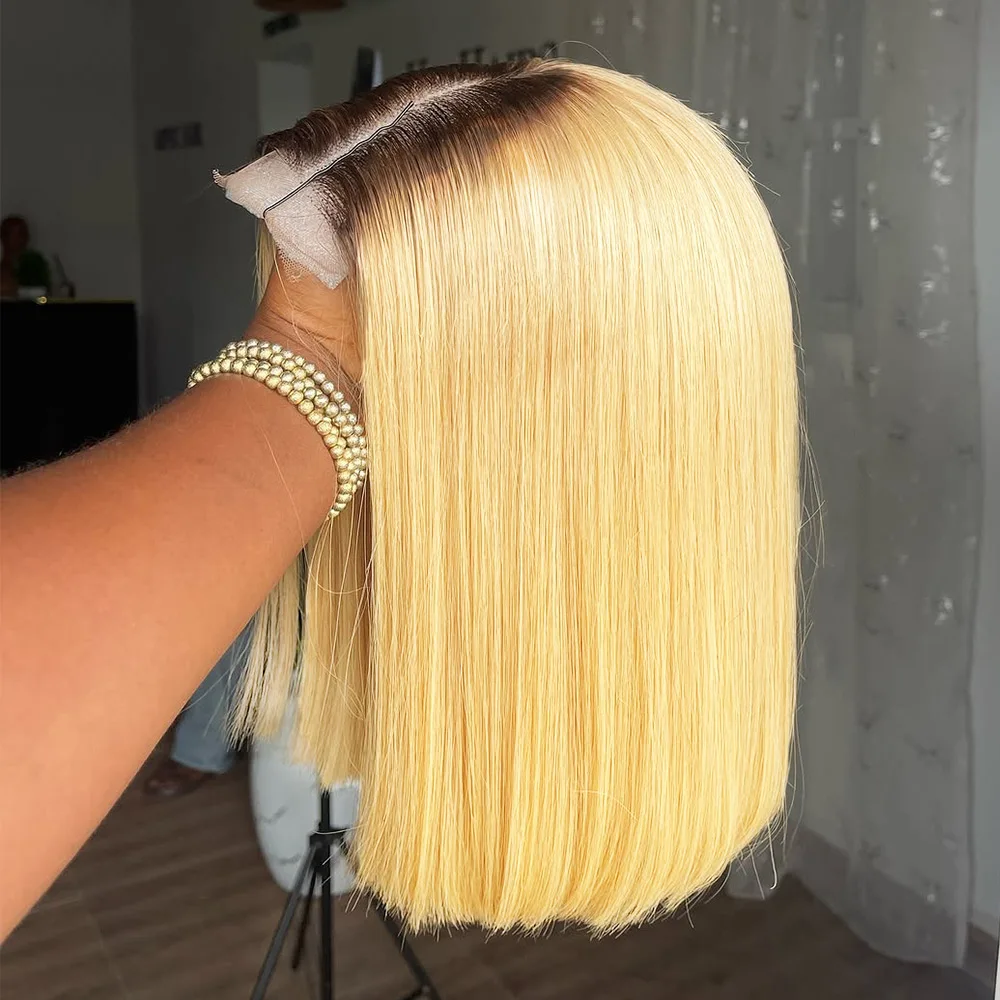 613-honey-blonde-ombre-bob-human-hair-wig-180-density-straight-short-bob-lace-front-wig-13x4-hd-full-lace-frontal-wig-for-women